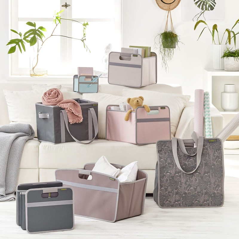 Foldable box for home, office or on the go.