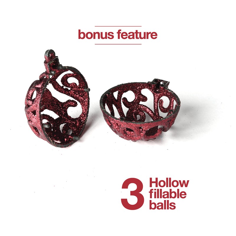 Prextex Christmas Ball Ornaments for Christmas Decorations (Wine Red) |