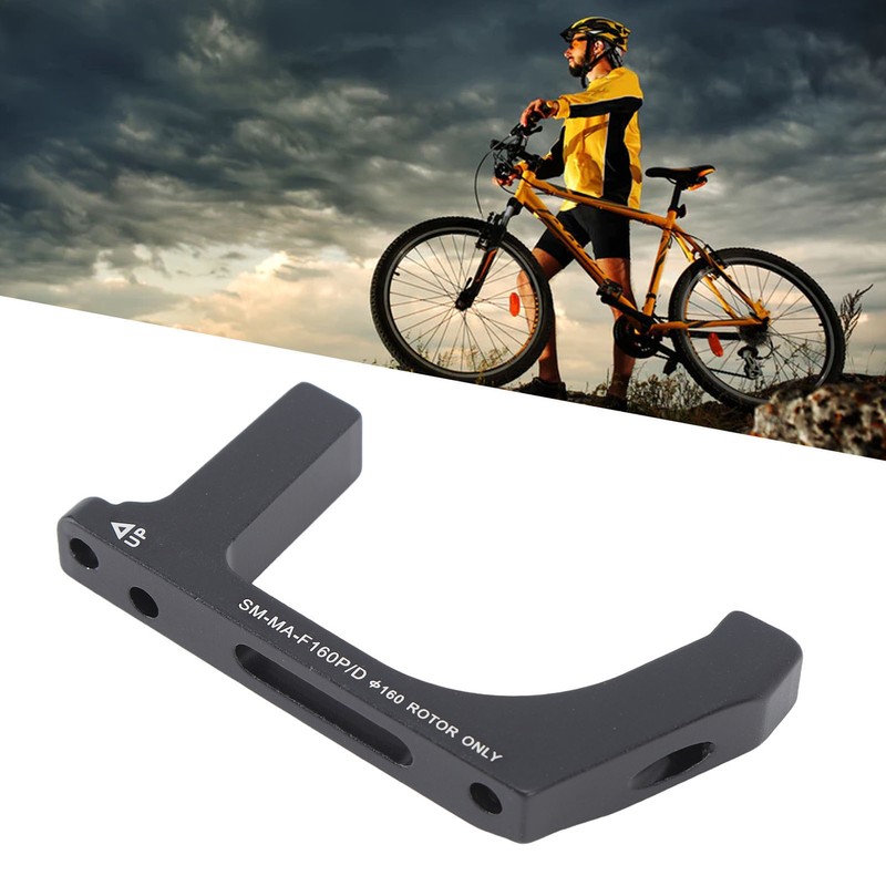 Bike Disc Brake Adapter Aluminium Alloy Black Mounting Bracket Converter
