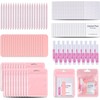 Kit De Manicura Desechable Con Lima, Pegamento, Almohadillas De Preparación,