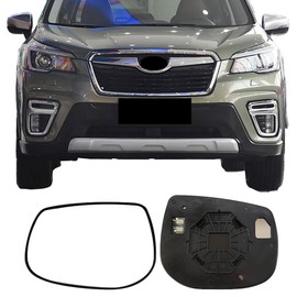 Driver Side Mirror Glass for Subaru Crosstrek 2018-2021,Forester 2019-2021,Backing Plate Power Heated Left Side View Mirror Glass for Subaru Crosstrek 2018 2019 2020 2021,Forester 2019 2020 2021