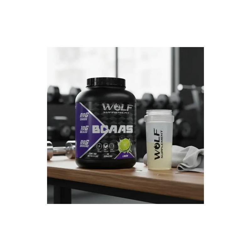 Aminoácidos Bcaas Wolf 1kg Polvo Pre Entreno 100 Serv