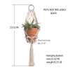 Boho Macrame Plant Hangers - Handmade Hemp Rope Hanging Baskets