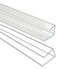 XISOCO 10 PCS Polycarbonate Greenhouse U Connector Profile 4ft Length