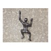 Cast Iron Climbing Man Industrial Style Coat Hook | Black