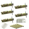 G Decor Pack of 5 x Adjustable Tubular Latch 60