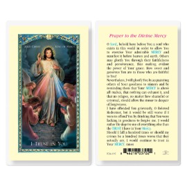 Prayer to The Divine Mercy Laminated Holy Cards, 25-Count Value Pack
