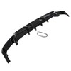 munirater Rear Bumper Diffuser Spoiler Gloss Black with LED Brake