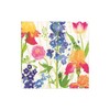 Caspari Summer Garden Paper Cocktail Napkins in White, Two Packs