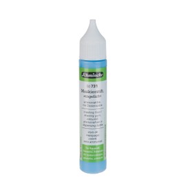 Schmincke - Masking pen coloured, 25 ml, 50 731 005, dosing pen, blue masking liquid for opaque areas of paintingson watercolour paper, smooth drawing cardboard, ammonia-free