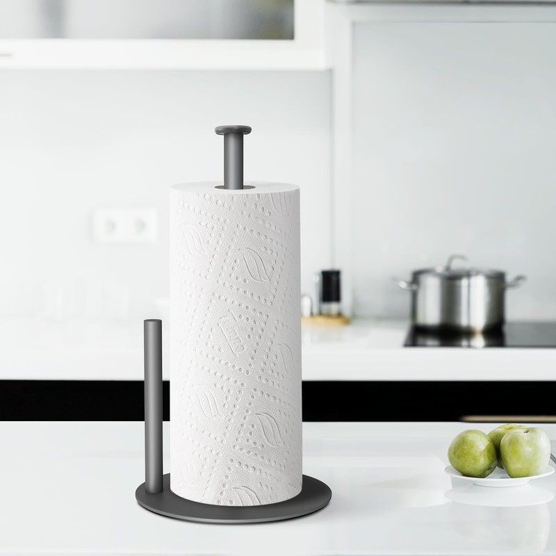 Paper Towel Holder Countertop, Standing Paper Towel Roll Holder for