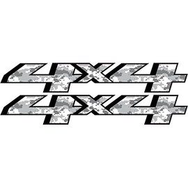 Aftermarket Replacement for 2014-2016 4x4 Snow CAMO Replacement Decals Sticker Set 4WD Chevy GMC