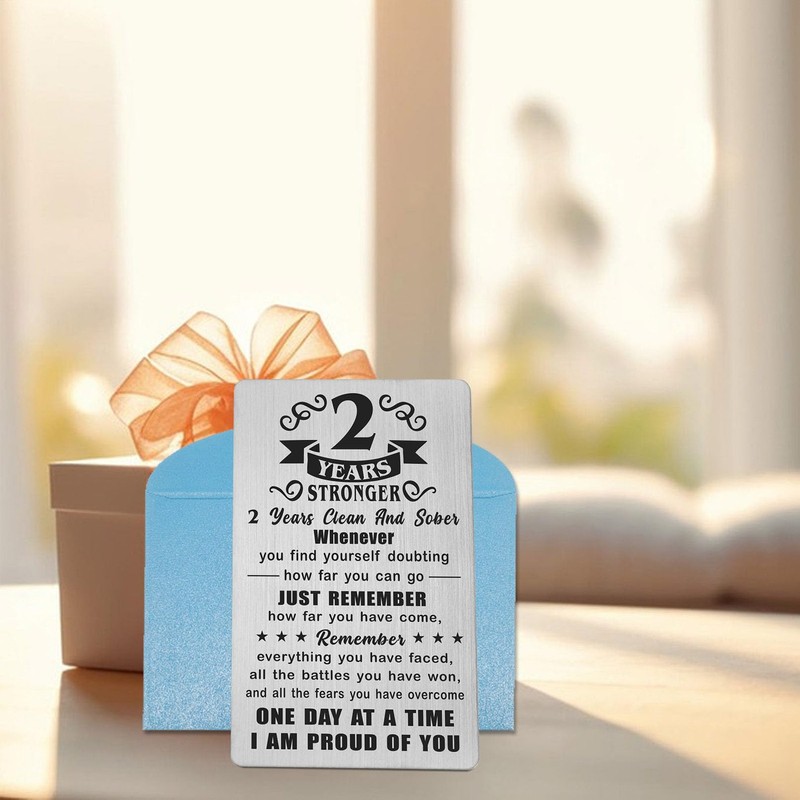 Richesele 2 Years AA Sobriety Gifts - Two Years Stronger