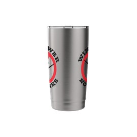 No to wind turbines, Enough, Stop it, Say no to wind energy Stainless Steel Insulated Tumbler
