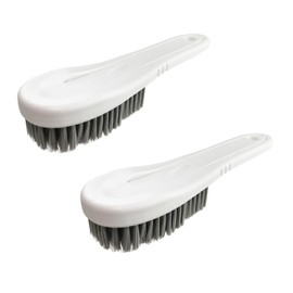 Tenta Kitchen 2Pcs Cleaning Brush, Shoe Brush, Household Soft Bristle Cleaning Brush, Multifunctional Household Cleaning Tool for Shoes, Clothes, Bathroom, Kitchen