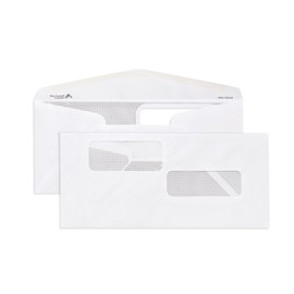 Blue Summit #10 Double Window Security Envelopes for ADP Payroll Checks, ADP Payroll Envelopes, Gummed Seal, 500 Count