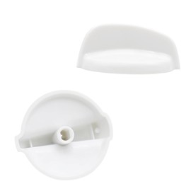 5 Pack WB03T10282 Gas Stove Burner Control Knob White Fit for GE Hotpoint Replaces 1461063 AP4345833 PS2321074