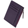 Four Leaf Fragment Case, Genuine Leather, Mini Wallet, Holds 6
