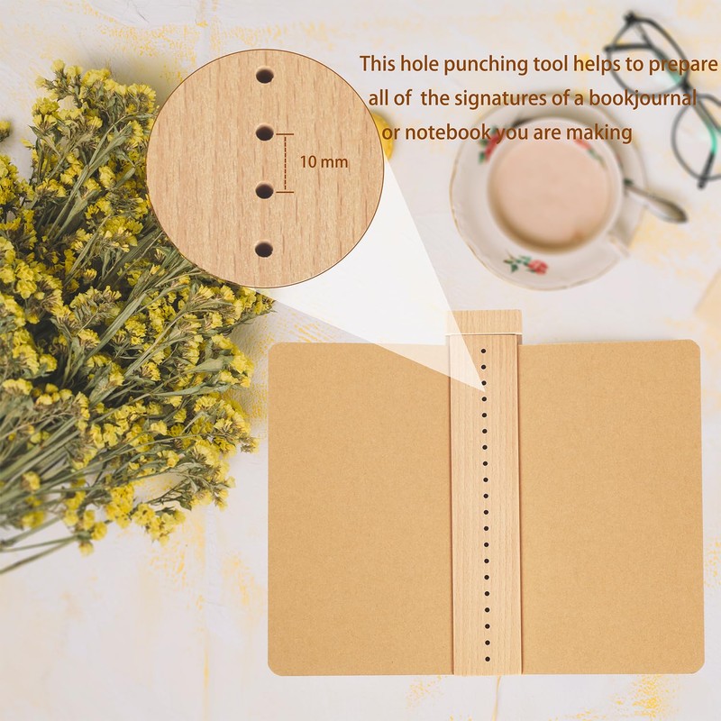 Beech Wood Book Binding Cradle with an Awl,Book Binding Kits