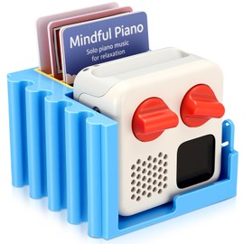 Beeveer Card Holder Compatible with Yoto Card Storage Box Compatible with Yoto Mini Player Cards for Audio Cards Desktop Organizer Storage Case Accessories Display Audio Speaker(Novel)