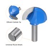 sourcing map Router Bit Core Box 1/2 Shank 2 Inch