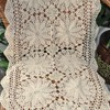 Yizunnu Handmade Oval Table Runner Cotton Lace Beige 50 x