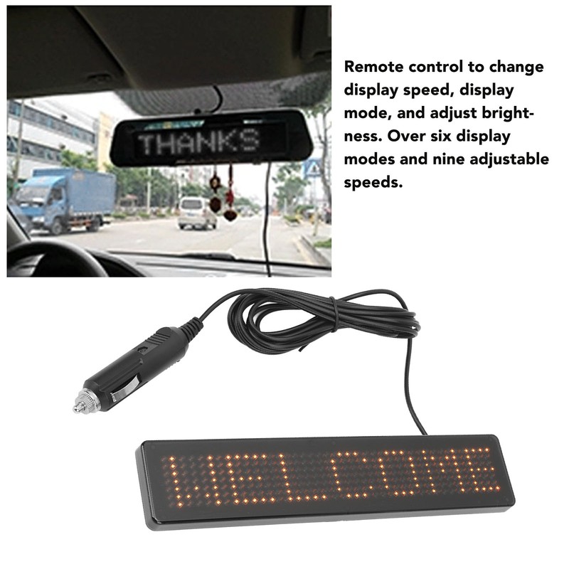 LED Matrix Panel Remote Control Programmable Scrolling LED Sign for