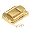 sourcing map Toggle Catch Lock, 48mm Retro Decorative Golden Hasp