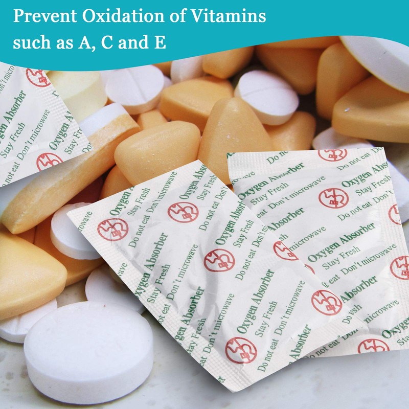 500cc(50Packets) Food Grade Oxygen Absorbers Packets for Long Term Food
