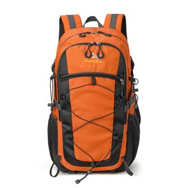 Hiking Backpack Men Women 40L, Lightweight Foldable Waterproof Travel Backpack Trekking Backpack Climbing Backpack Outdoor Large Hiking Daypack Backpack for Hiking, Travel, Camping, orange