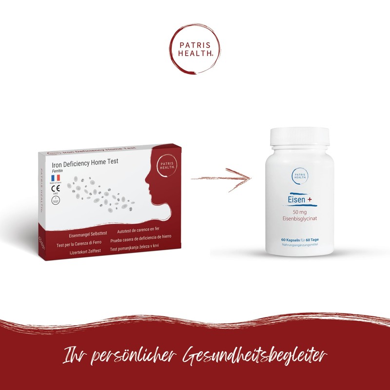 Patris Health® Iron + 50 mg iron bisglycinate per capsule