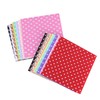 TEHAUX Flower Dot Printed Square Nonwoven Fabrics 20pcs for DIY