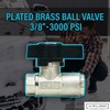 MTM Hydro Original DN10 Italian Brass Plated Ball Valve for