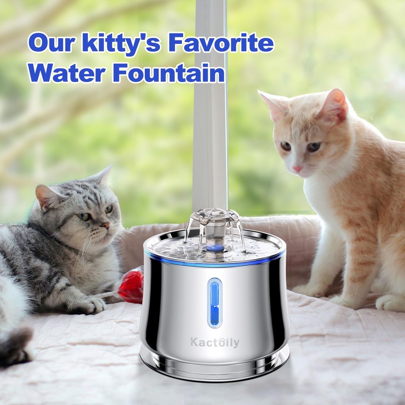 Kactoily Cat Water Fountain Filters for 2.5L/84oz, 6 Pack Replacement