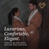 CHADSWORTH & HAIG Microfiber Plush Bath Robe with Minx Lining.