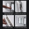 Wheel Roller Pulley with Slot, Stainless Steel Sliding Door Window,