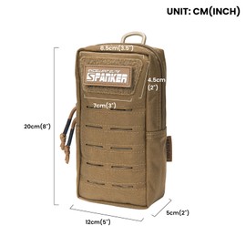 EXCELLENT ELITE SPANKER Tactical MOLLE Pouch EDC Utility Pouches Gadget Organizer Phone Holder Waist Bag Tool Pouch（Coyote Brown