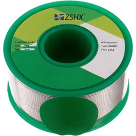 ZSHX Lead Free Solder Wire Sn99 Ag0.3 Cu0.7 Rosin core Solder Wire for Electrical Soldering (1.0mm 100g)