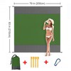 UKKQES Beach Blanket Oversized Extra Large 200 X 210 CM,Waterproof