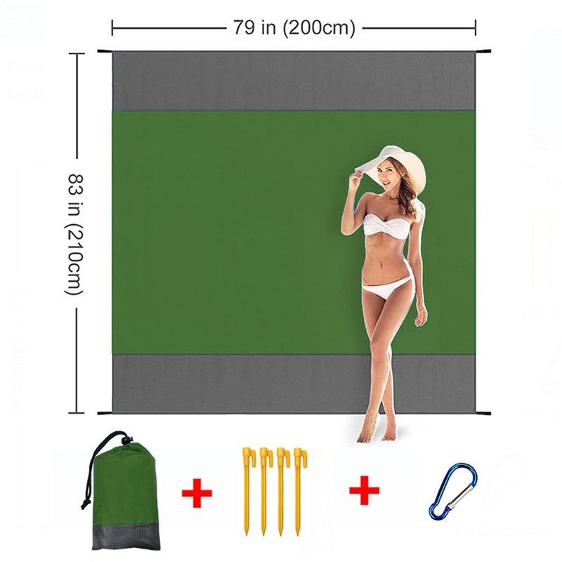 UKKQES Beach Blanket Oversized Extra Large 200 X 210 CM,Waterproof