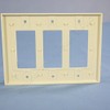 Leviton 3-Gang Decora/GFCI Device Wallplate, 80611-T, Light Almond