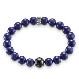 Thomas Sabo A1534-930-32 Men's Bracelet Rebel at Heart Blue 925 Sterling Silver, Silver, Cubic Zirconia Jasper