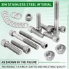 WEICHENGXIN 400EX Engine Stainless Steel Bolt Screw Kit for Sportrax