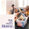 HOMZ 112 Quart Extra Large Rectangular Clear Plastic Storage Container