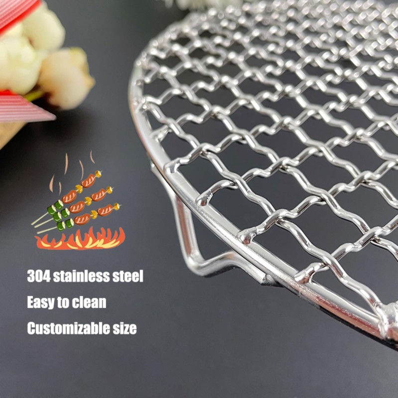 InBlossoms Multi-Purpose Round Cooling Cooking Rack Dia 7" Stainless Steel