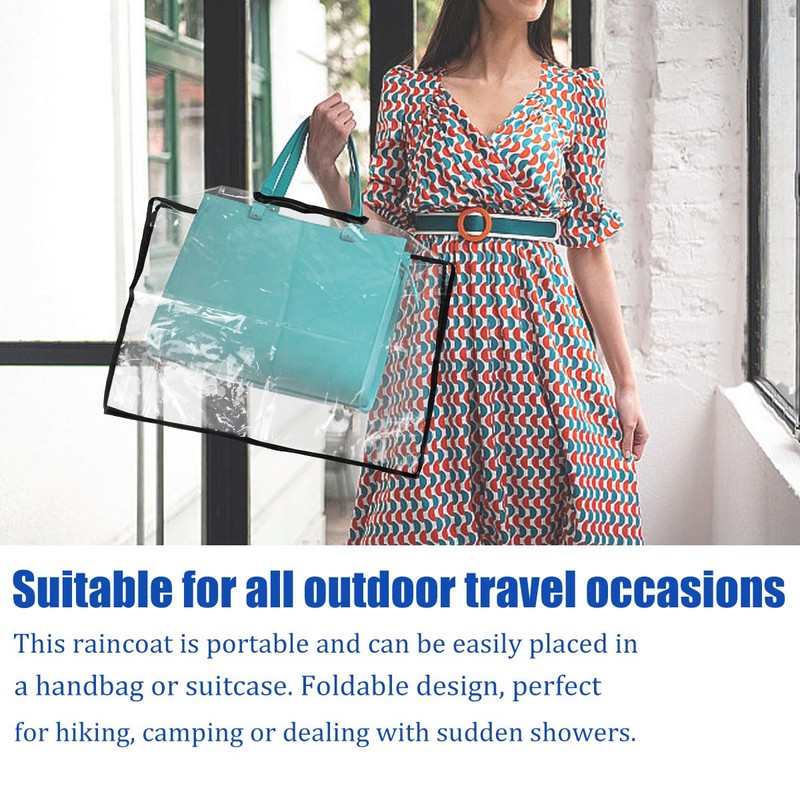 DUENYUANN Rain Slicker for Handbags EVA Handbag Cover Purse Tote