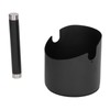Coffee Grounds Bucket Stainless Steel Rubber Coffee Dump Bin for