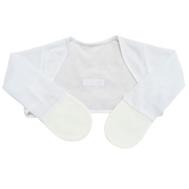 Edenswear Zinc-Infused Summer Mesh Mitten Sleeves for Kids with Eczema - Wet Wrap Therapy (White, 36 Months)