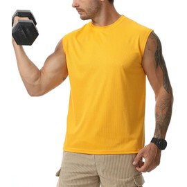 Suwangi Mens 3 Pack Tank Top Gym Athletic Quick Dry Muscle Bodybuilding Sleeveless Shirts Workout Tee Fitness Running Shirts