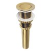 Kingston Brass EV8417 Coronet Push Pop-Up Bathroom Sink Drain Without